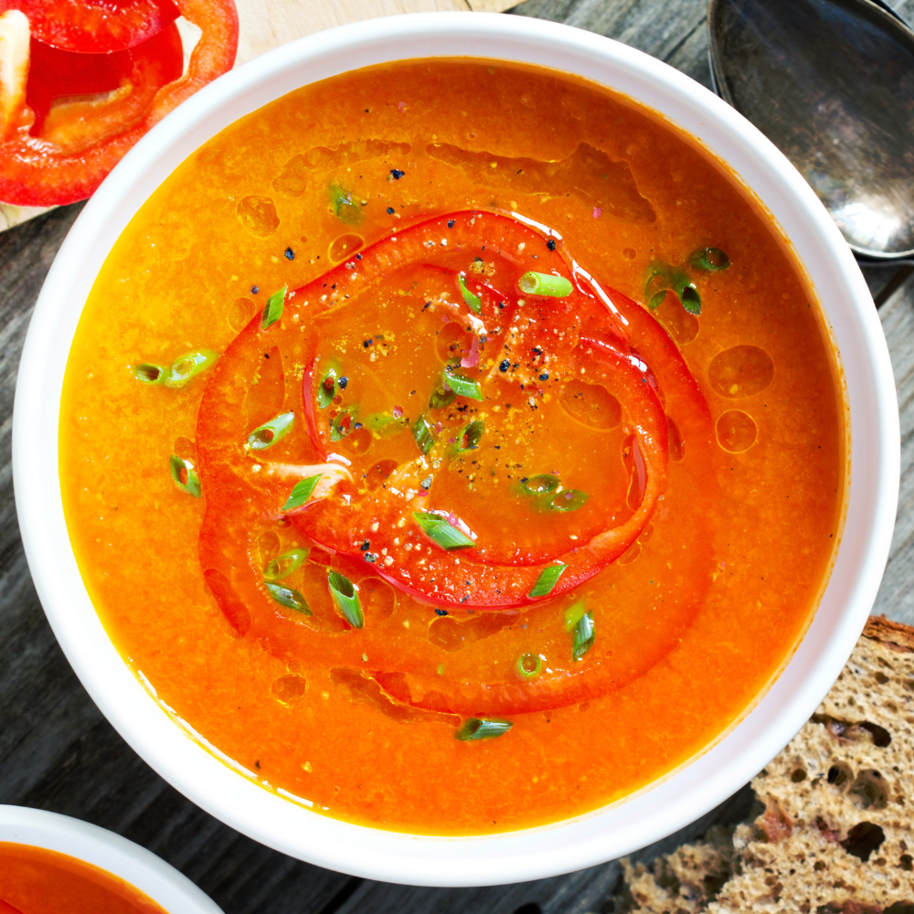 Roasted Red Pepper & Smoked Gouda Bisque