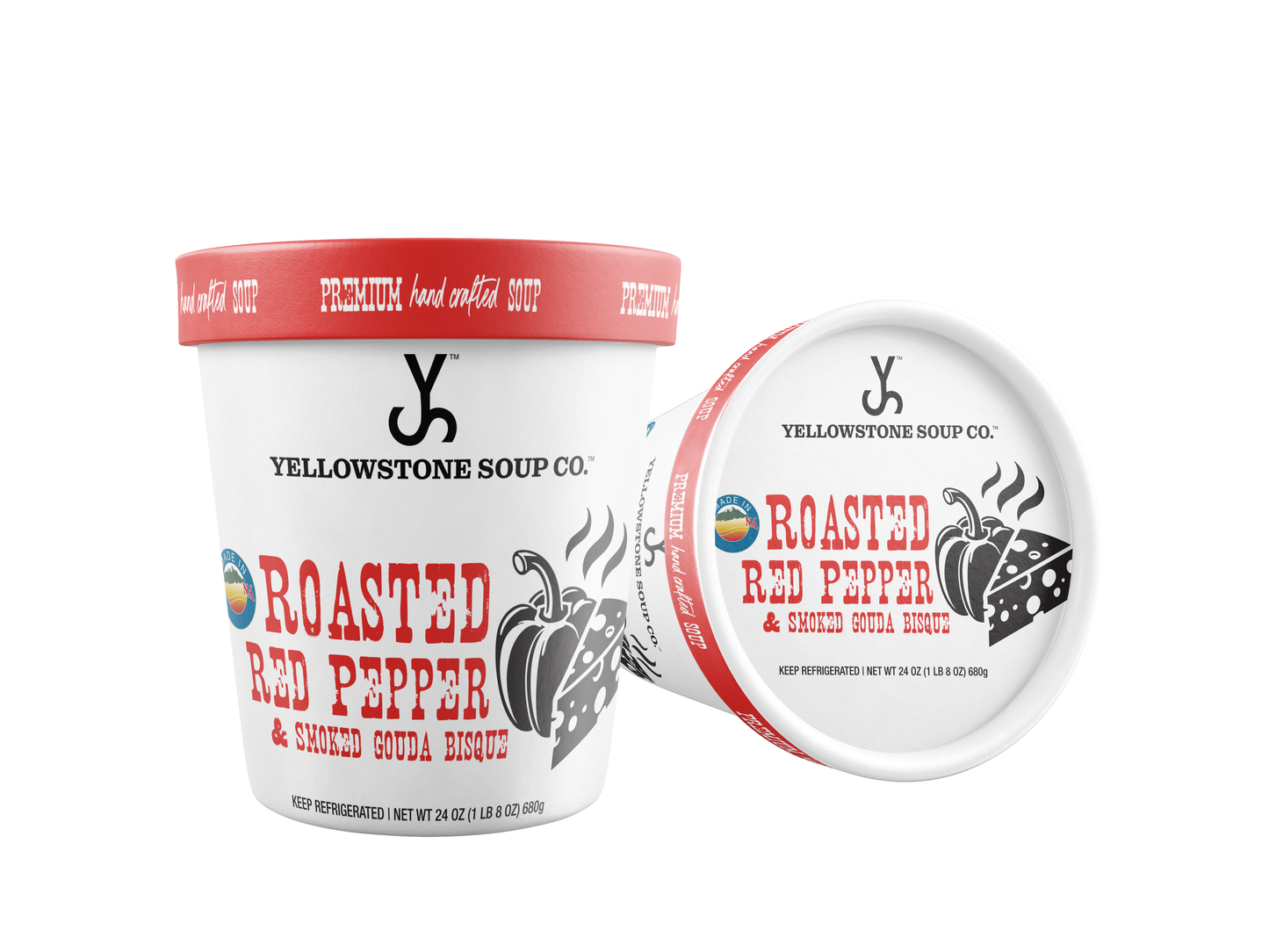 Roasted Red Pepper & Smoked Gouda Bisque